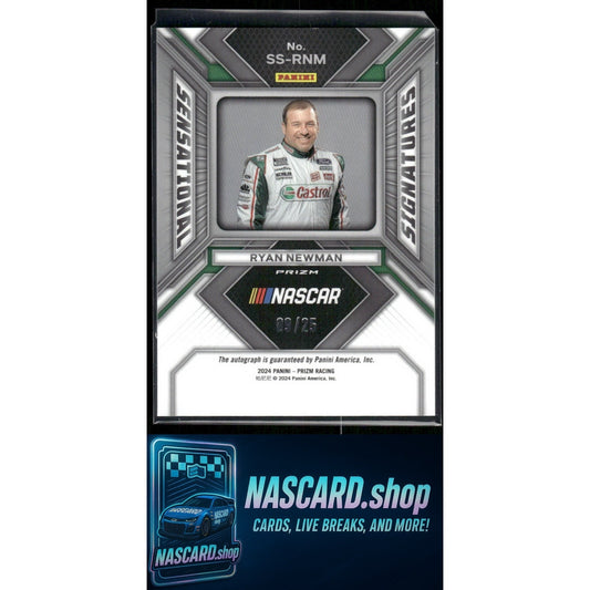 2024 Panini Prizm #SS-RNM Ryan Newman Sensational Signatures Mojo #/25