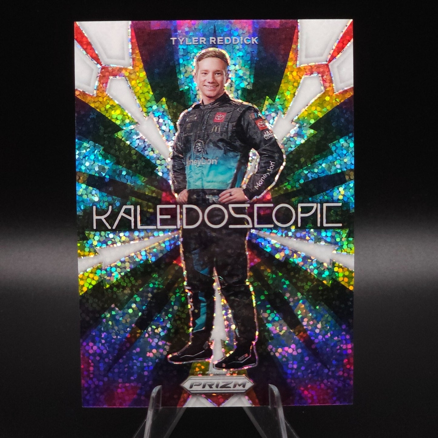 2023 Panini Prizm - Kaleidoscopic Tyler Reddick #K9 White Sparkle Prizm