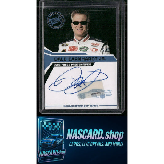 2008 Press Pass Dale Earnhardt Jr. Signings Blue #/8
