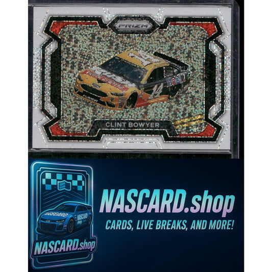 2024 Panini Prizm #3 Clint Bowyer White Sparkle - NASCARD.shop
