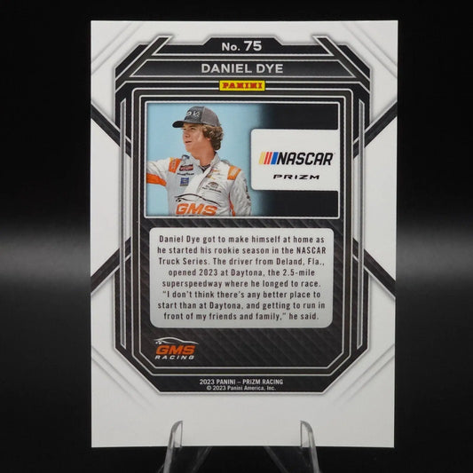 2023 Panini Prizm - Daniel Dye #75 White Sparkle Prizm - NASCARD.shop