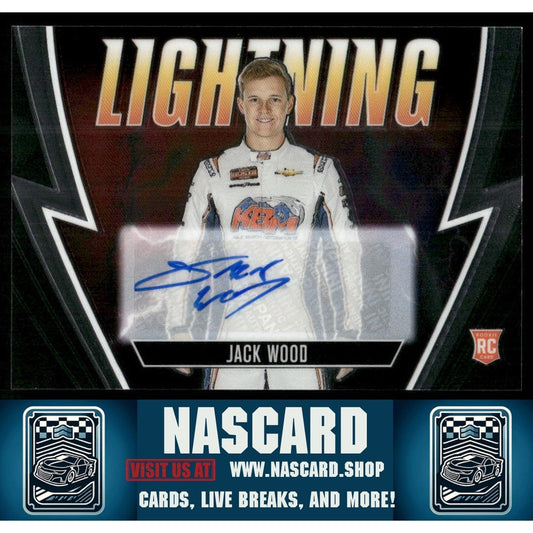 2023 Panini Chronicles #12 Jack Wood Lightning Autographs - NASCARD.shop