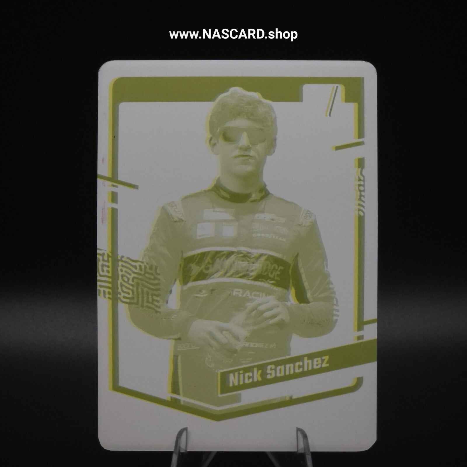 2024 Panini Donruss NASCAR #34 Printing Plate Nick Sanchez 1/1 - NASCARD.shop