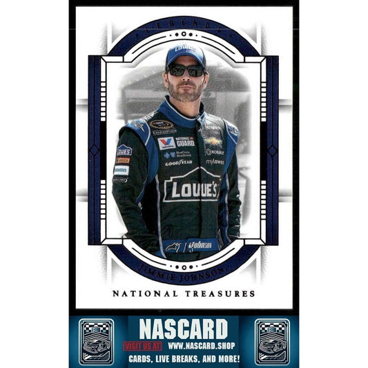 2024 National Treasures Base #82 Purple Jimmie Johnson 2/3 - NASCARD.shop