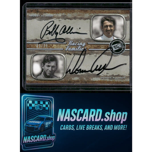 2010 Press Pass Legends Bobby Allison Donnie Allison Family Autographs #01/25