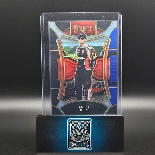 2024 Panini Select - Trackside Black and Blue Prizm #278 Corey Heim /49 - NASCARD.shop