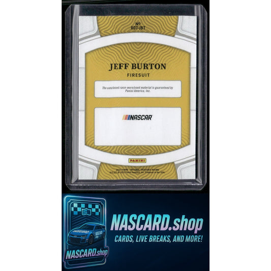 2023 Panini National Treasures Jeff Burton Race Day Treasures Firesuits #/99 - NASCARD.shop