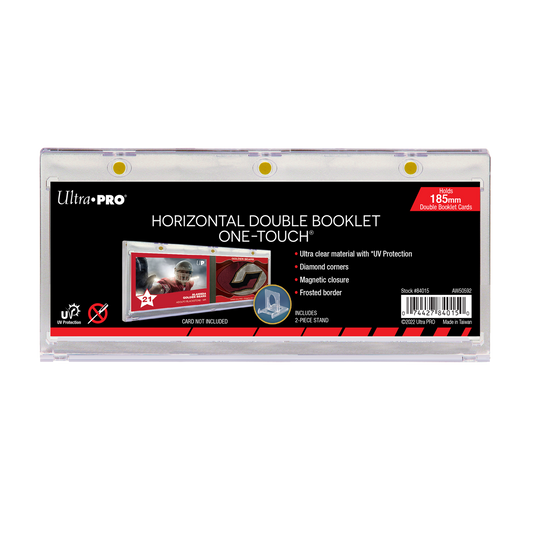 185mm Double Booklet Card UV ONE-TOUCH Magnetic Holder - NASCARD.shop