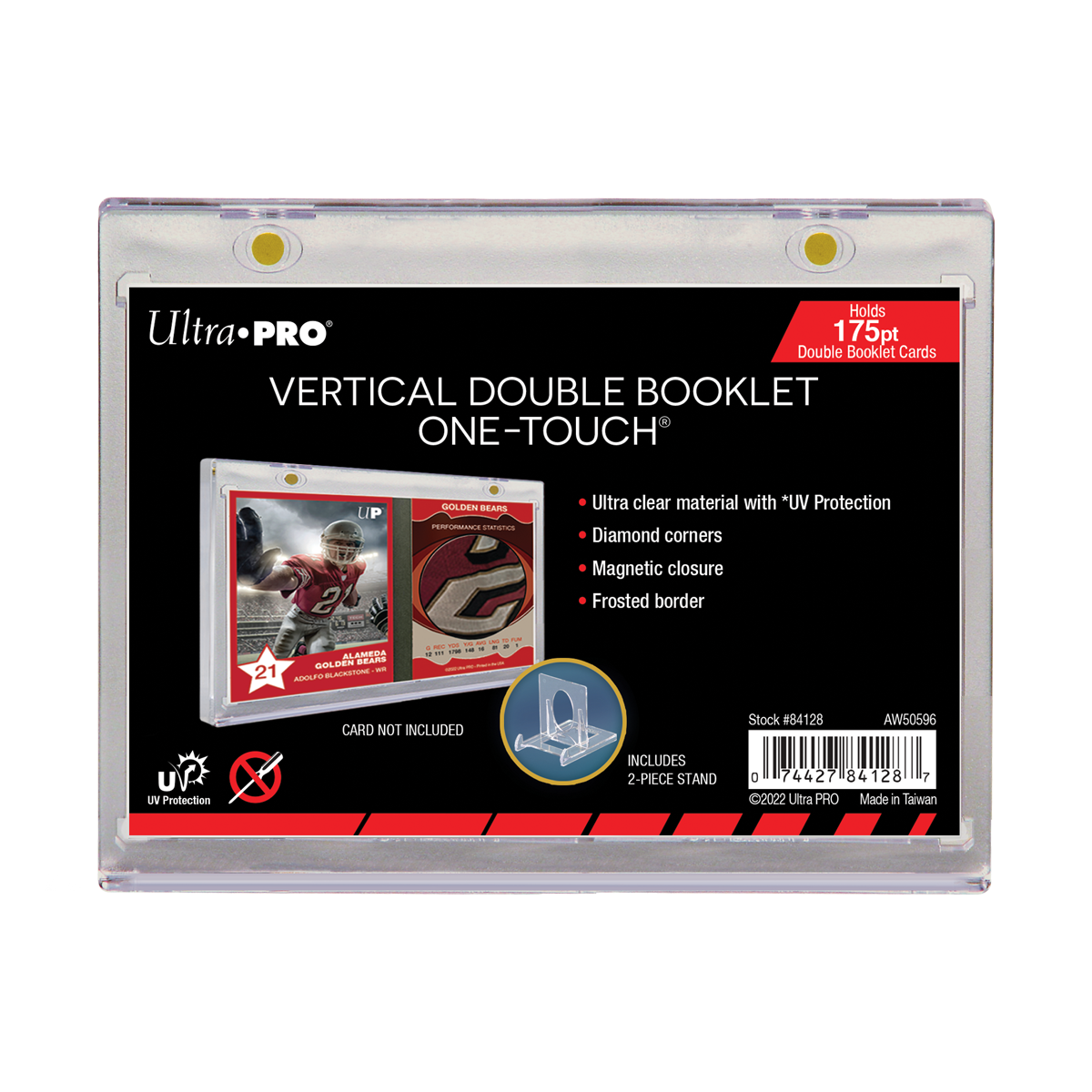 175PT Vertical Booklet Card UV ONE-TOUCH Magnetic Holder - NASCARD.shop