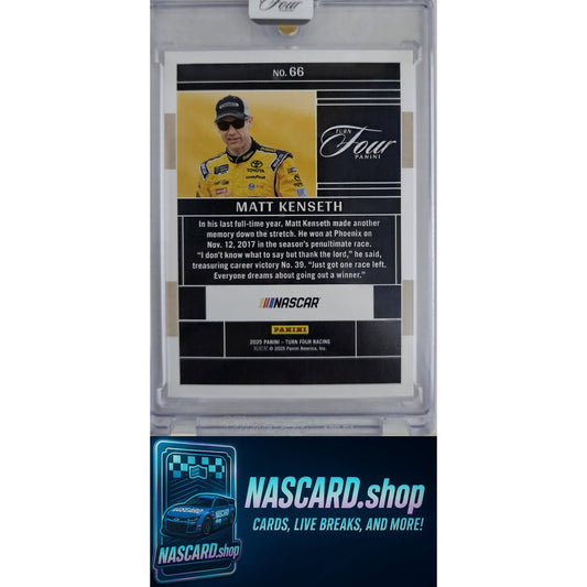 2025 Panini Turn Four #66 Matt Kenseth #/75