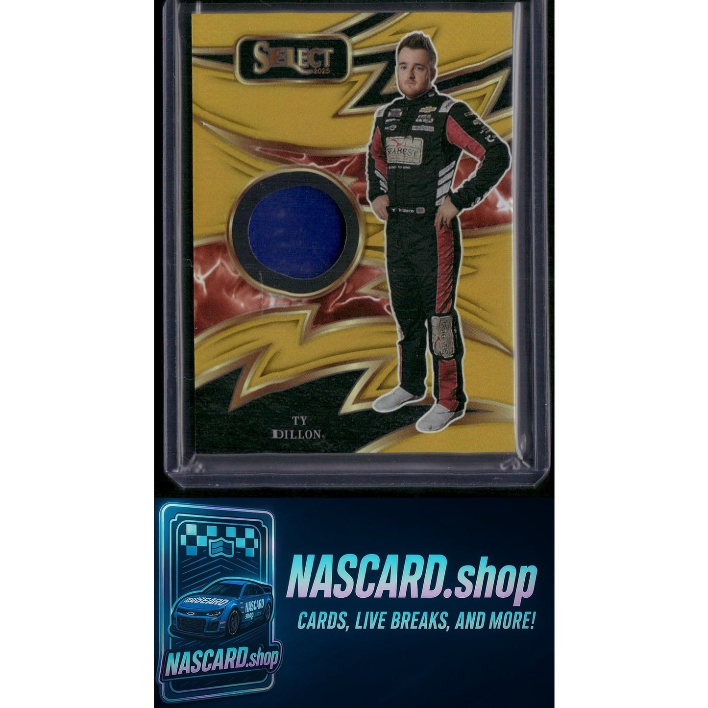 2025 Select Racing #S-TDN Ty Dillon Sparks Gold Prizms #/10