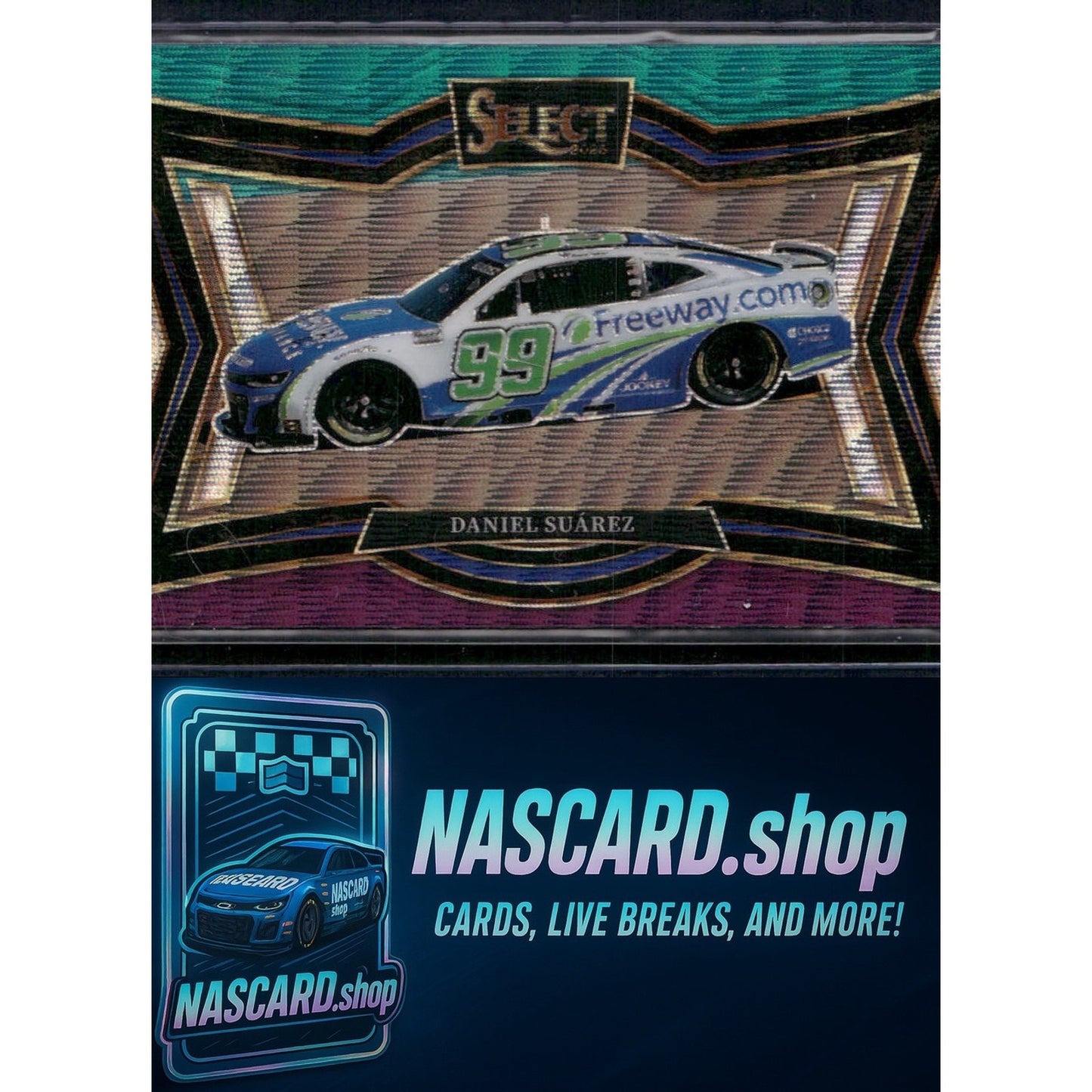 2025 Panini Select #180 Daniel Suarez Tri-Color Prizms