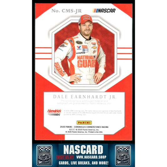 2020 Chronicles Dale Earnhardt Jr Cornerstones Materials Auto Holo Silver #3/8 - NASCARD.shop