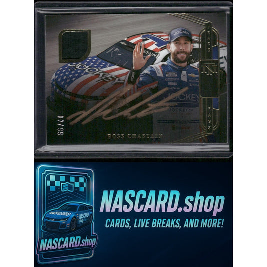 2023 Panini National Treasures Ross Chastain Track Pass Material Signatures #/99