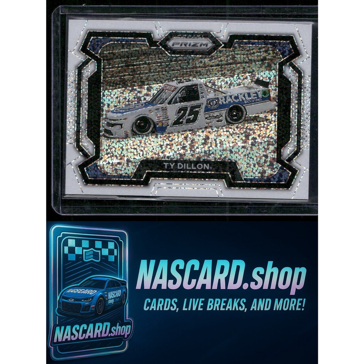 2024 Panini Prizm #42 Ty Dillon White Sparkle - NASCARD.shop