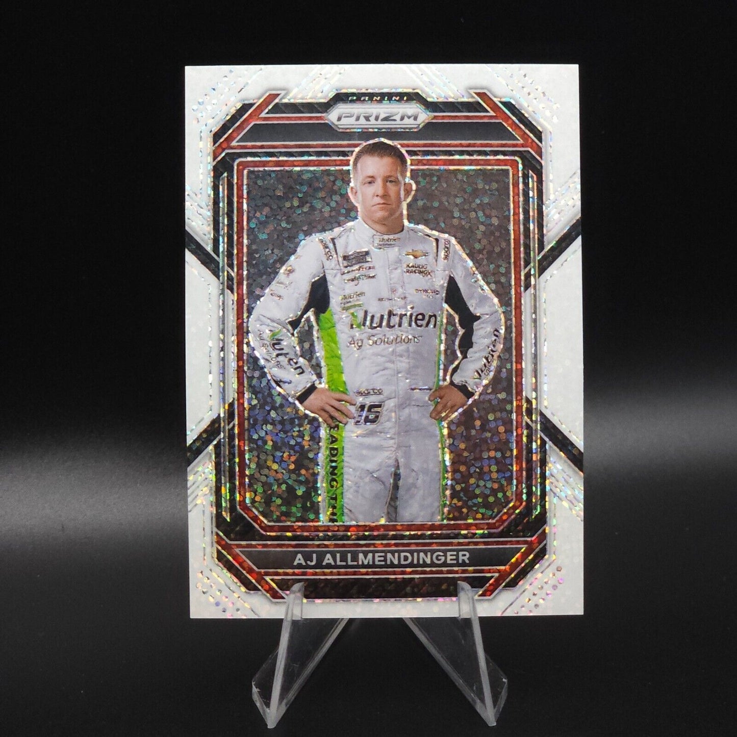 2023 Panini Prizm - White Sparkle Prizm #41 A.J. Allmendinger - NASCARD.shop