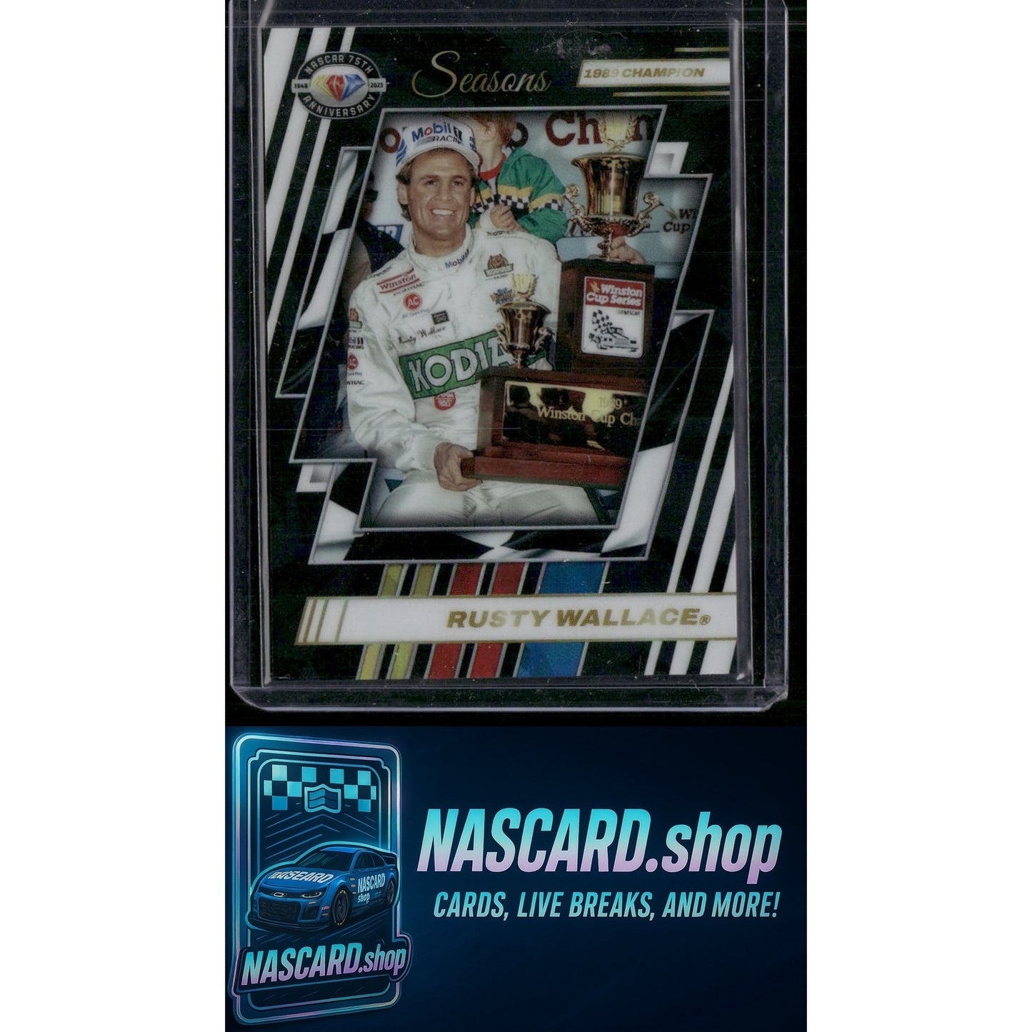2023 Panini Prizm #86 Rusty Wallace NASCAR 75th Anniversary