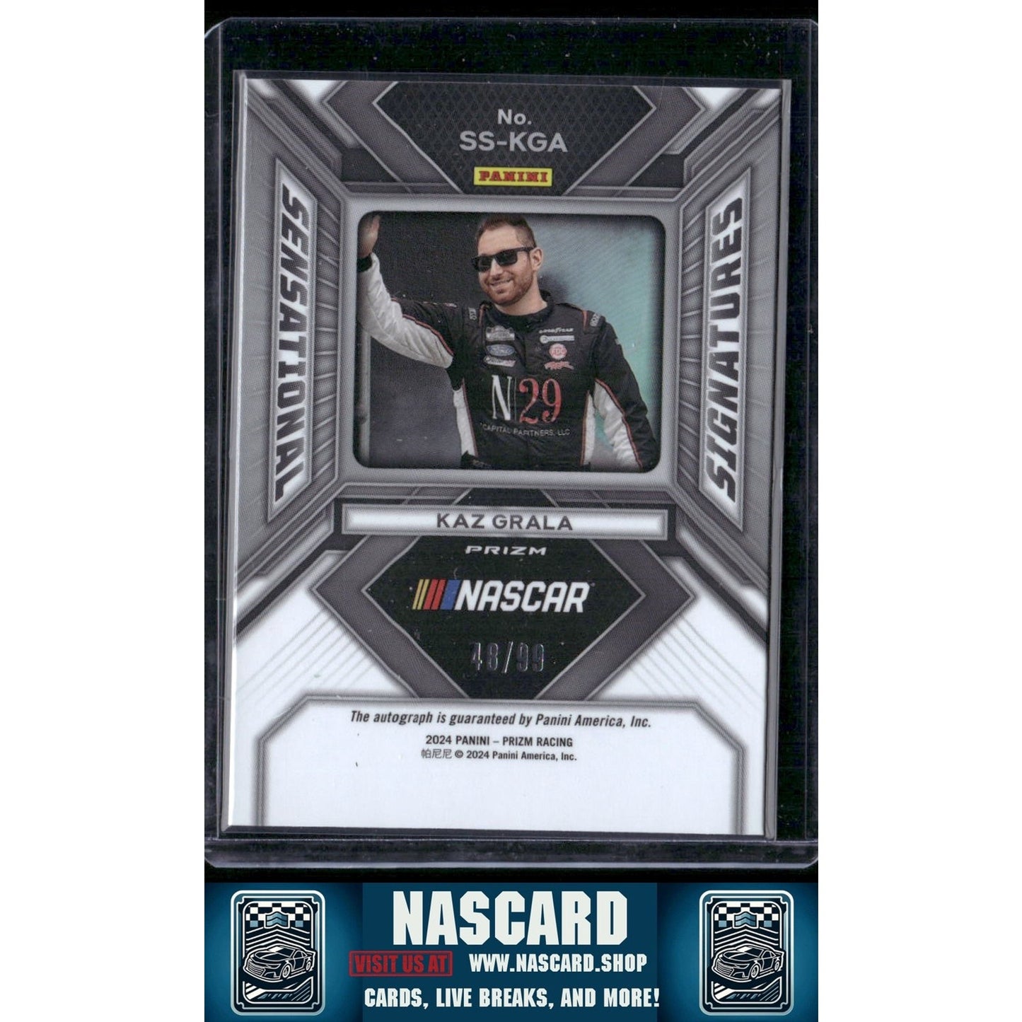 2024 Panini Prizm #SS-KGA Kaz Grala Sensational Signatures Red