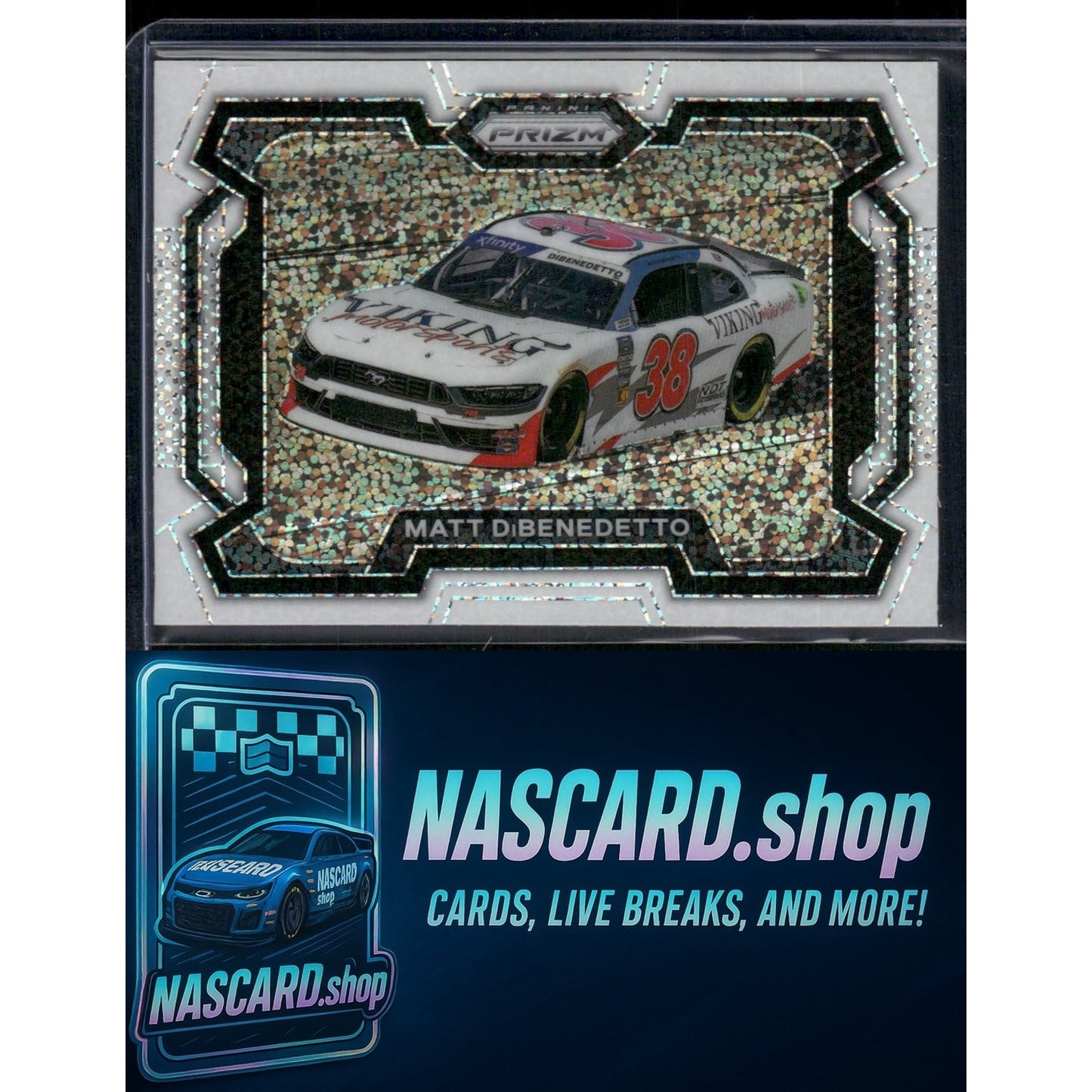 2024 Panini Prizm #52 Matt DiBenedetto White Sparkle - NASCARD.shop