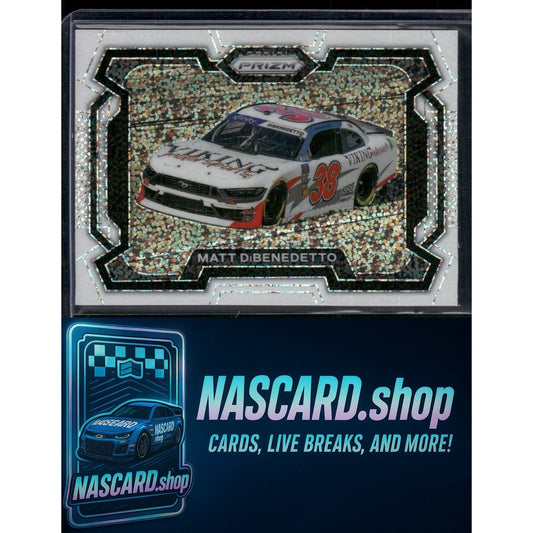 2024 Panini Prizm #52 Matt DiBenedetto White Sparkle - NASCARD.shop