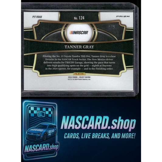 2024 Panini Select #124 Tanner Gray Green Prizms #/5