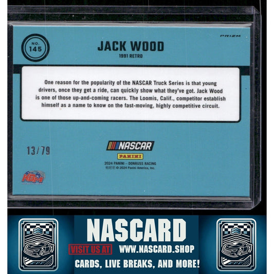 2024 Donruss #145 Jack Wood Optic Pink Velocity #/79 - NASCARD.shop