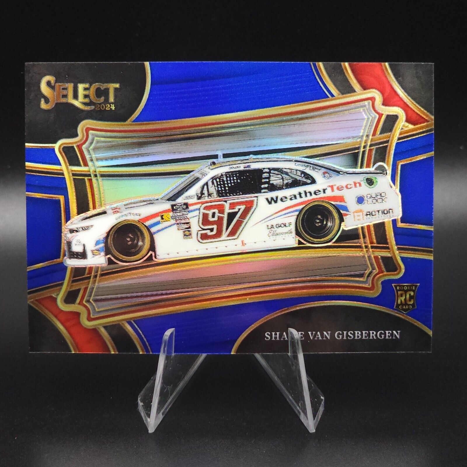 2024 Panini Select Pit Road Shane Van Gisbergen #129 Blue Prizm /175 (RC) - NASCARD.shop