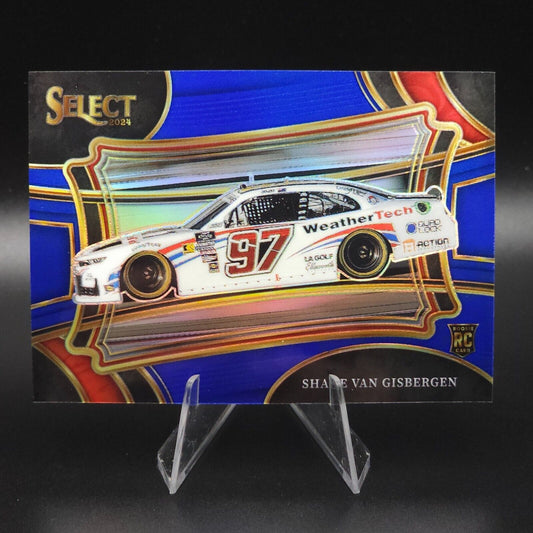 2024 Panini Select Pit Road Shane Van Gisbergen #129 Blue Prizm /175 (RC) - NASCARD.shop