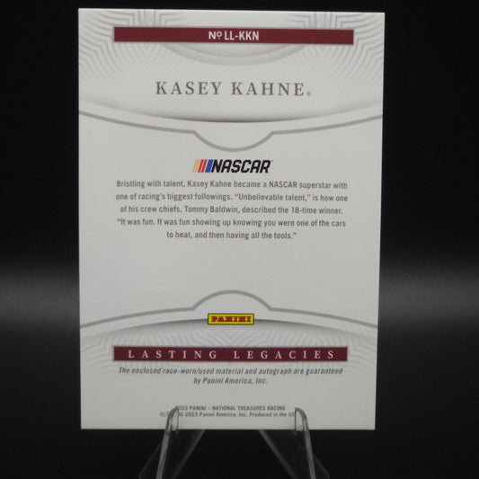 2023 Panini National Treasures - Lasting Legacies Kasey Kahne #LL-KKN /99 - NASCARD.shop