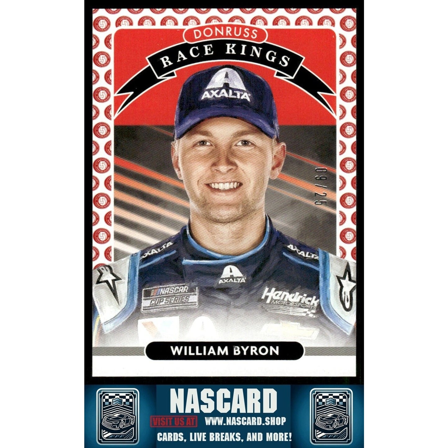 2021 Panini Donruss NASCAR - Race Kings William Byron #24 Artist Proof /25