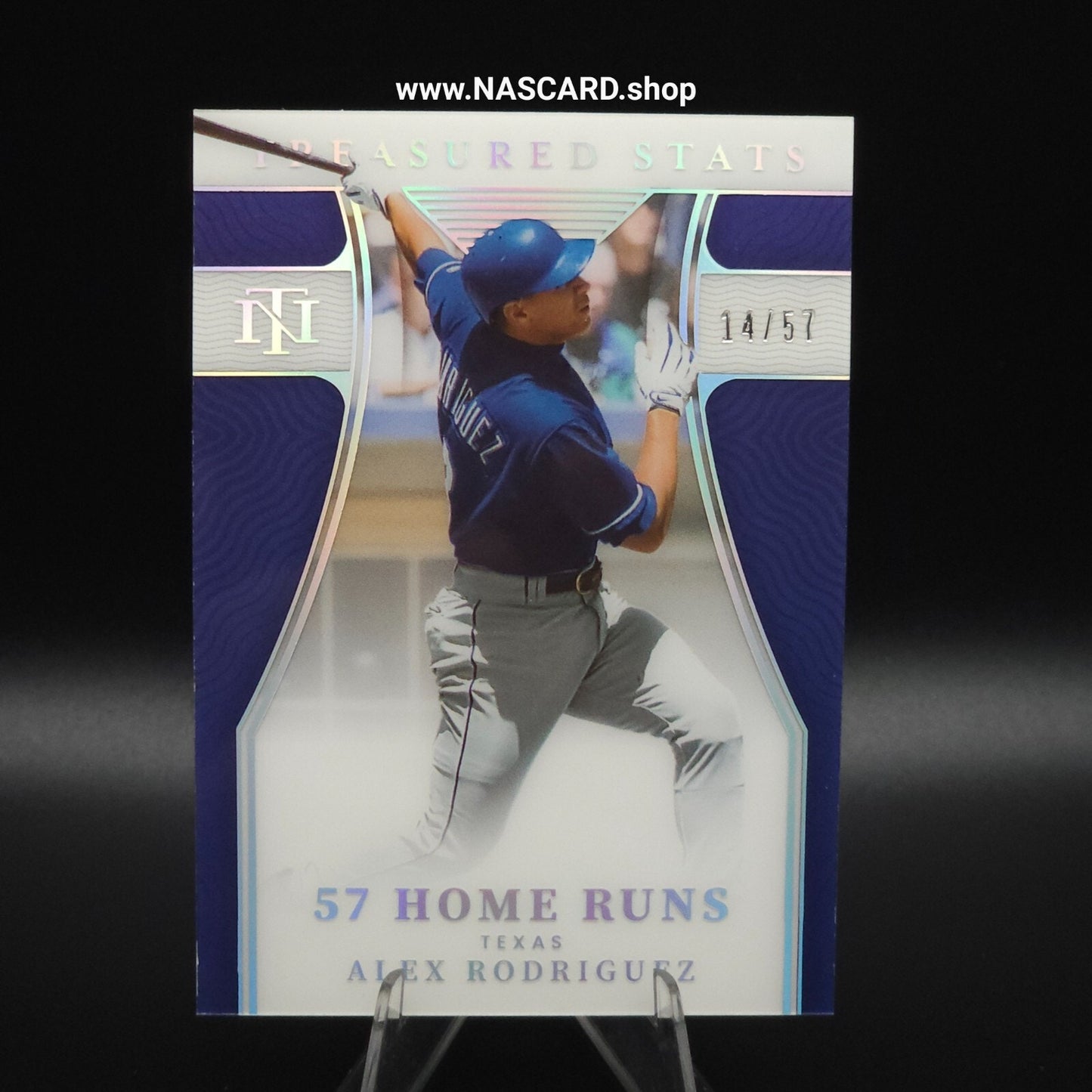 2022 National Treasures Baseball Treasured Stats #TS-16 Alex Rodriguez /57