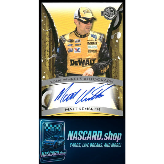 2009 Wheels Element #NNO Matt Kenseth Wheels Autographs