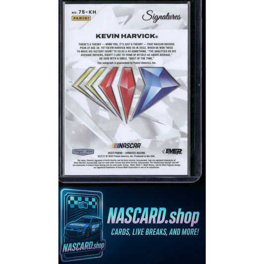 2023 National Treasures #75-KH Kevin Harvick NASCAR 75th Anniversary Signatures