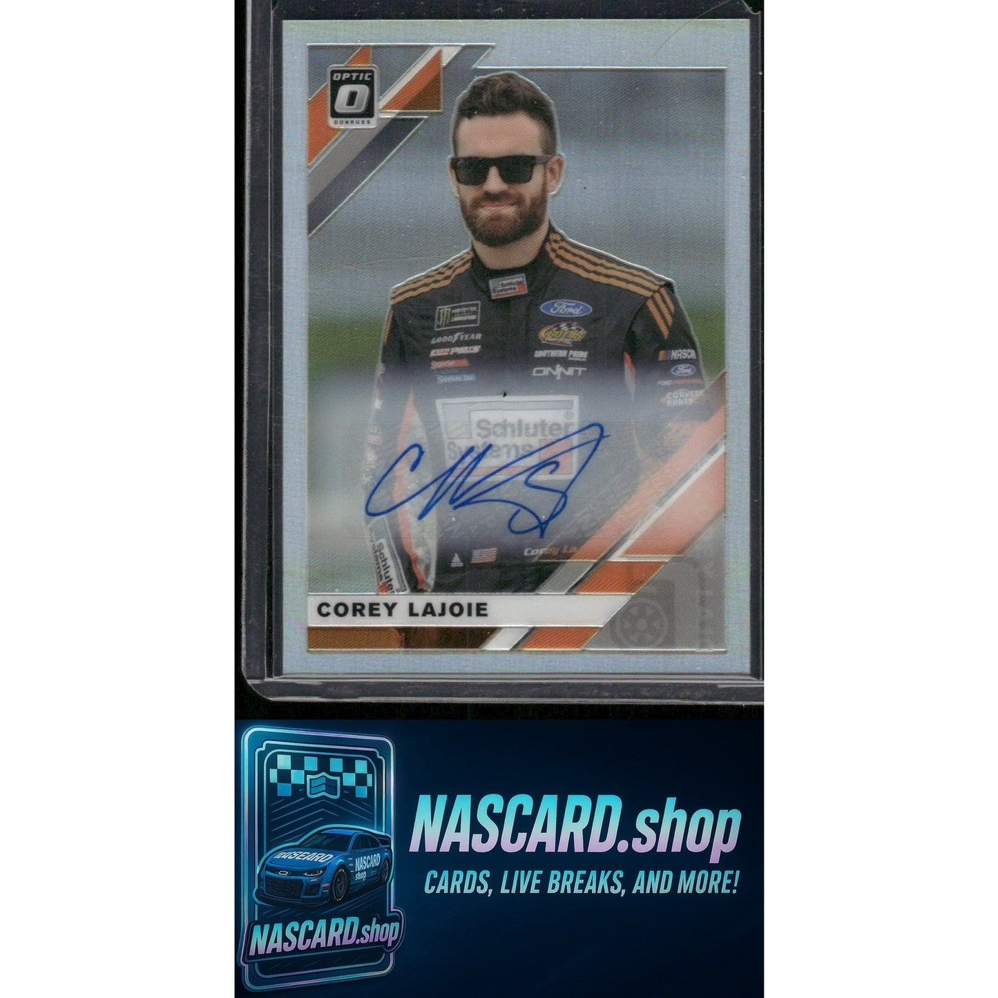 2020 Donruss #44 Corey LaJoie Optic Signatures Holo