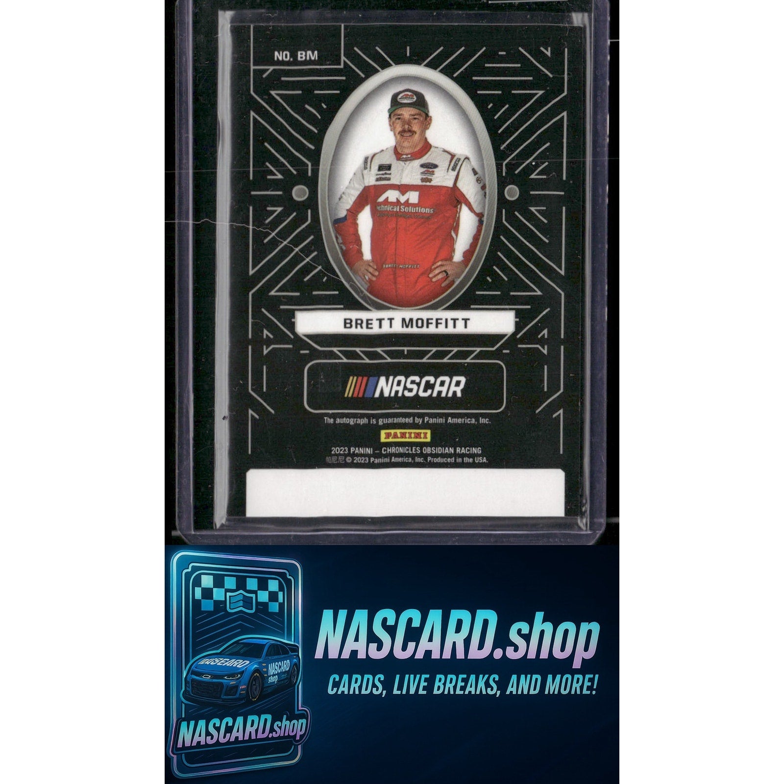2023 Panini Chronicles #BM Brett Moffitt Obsidian Signatures - NASCARD.shop