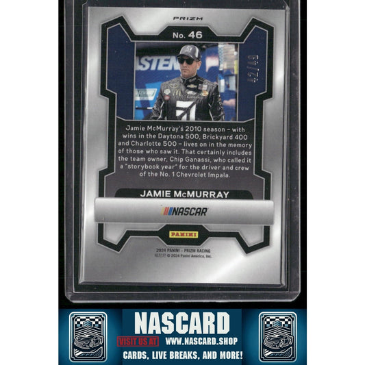 2024 Panini Prizm #46 Jamie McMurray Carolina Blue #/49 - NASCARD.shop
