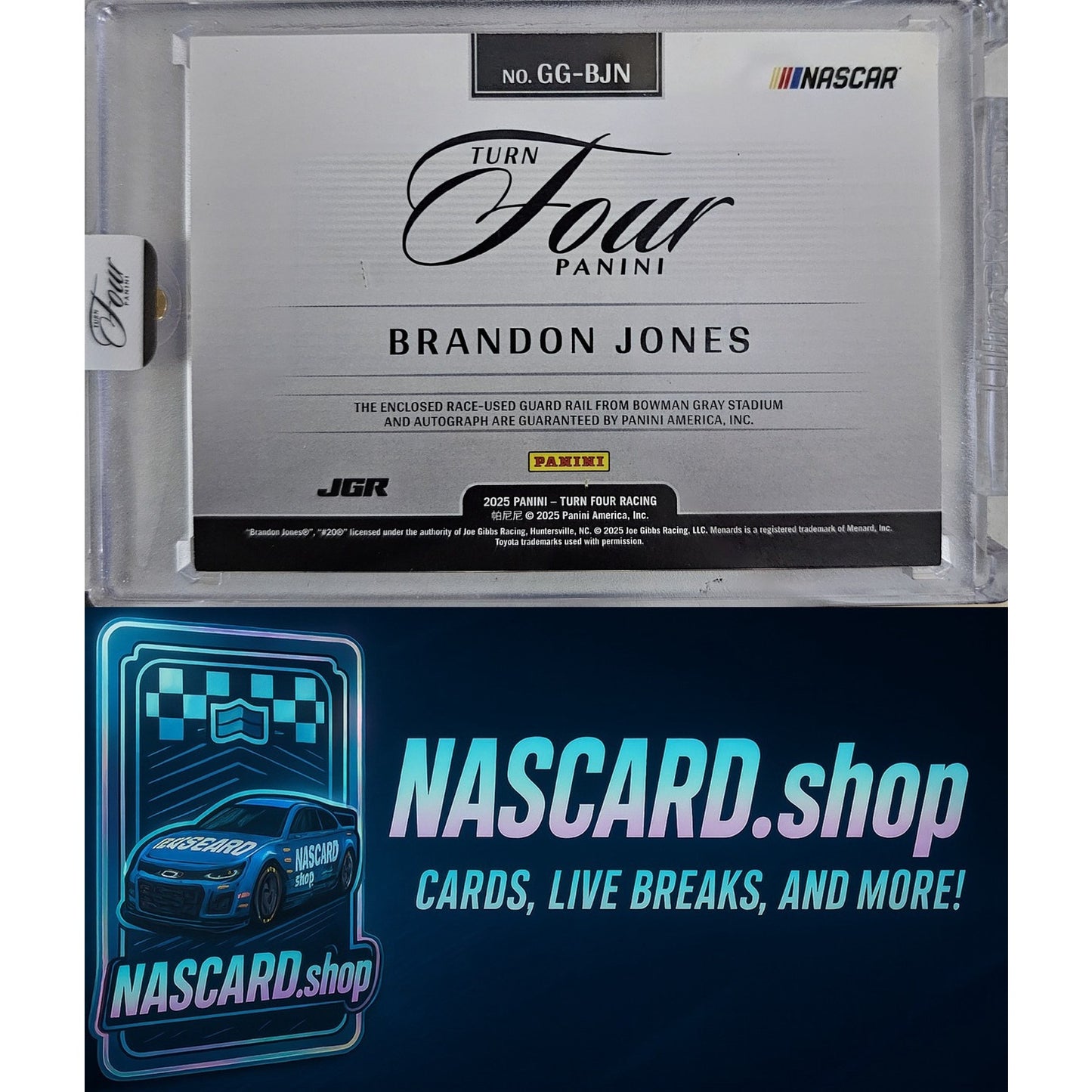 2025 Panini Turn Four #GG-BJN Brandon Jones Guarded Graphs #/20