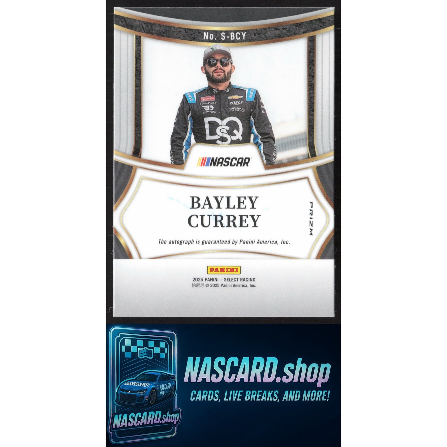 2025 Panini Select #S-BCY Bayley Currey Signatures