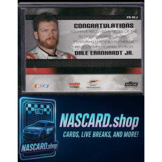 2014 Press Pass Redline Dale Earnhardt Jr. Pieces Of The Action Blue #/10