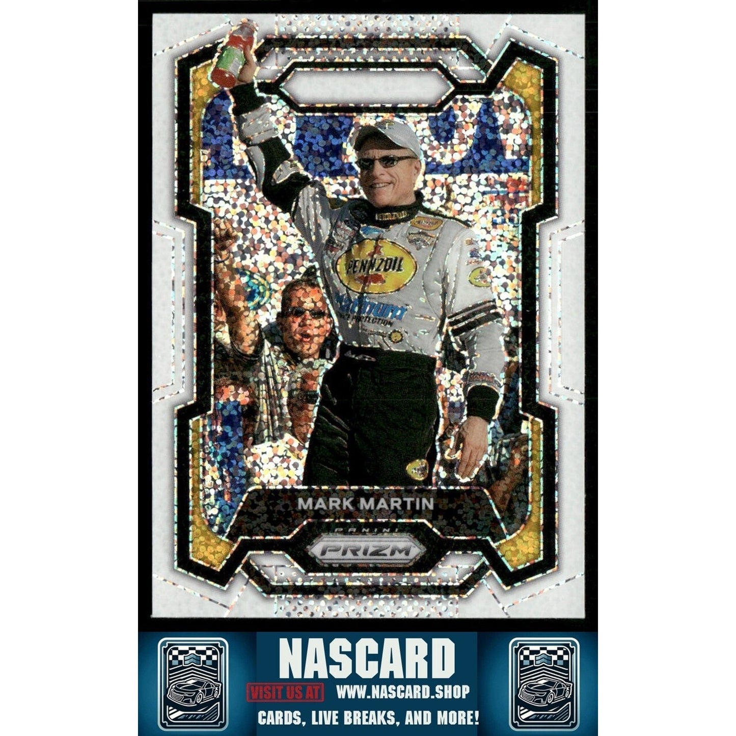 2024 Panini Prizm - Mark Martin #61 White Sparkle Prizm