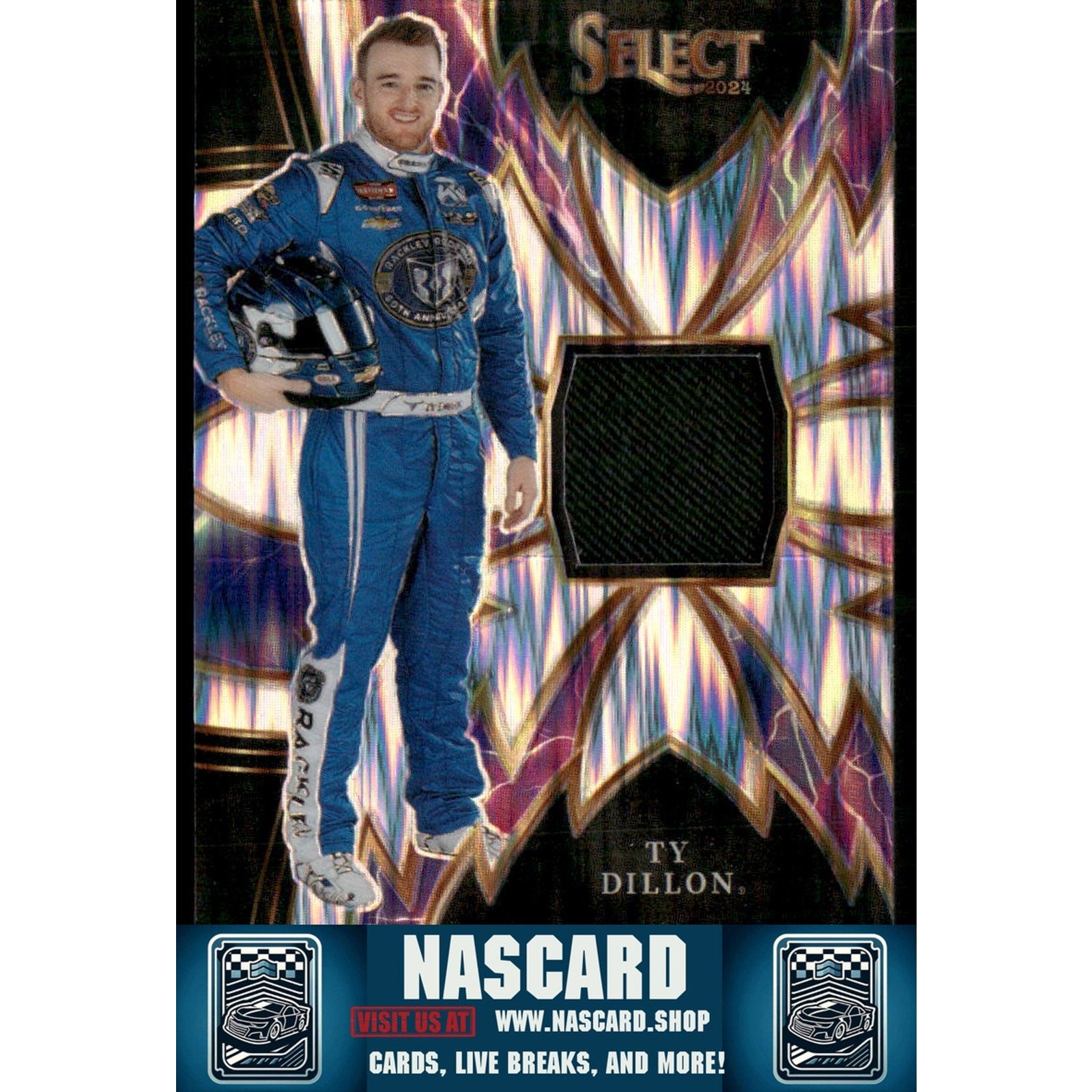 2024 Panini Select #S-TYD Ty Dillon Sparks Flash Prizms - NASCARD.shop