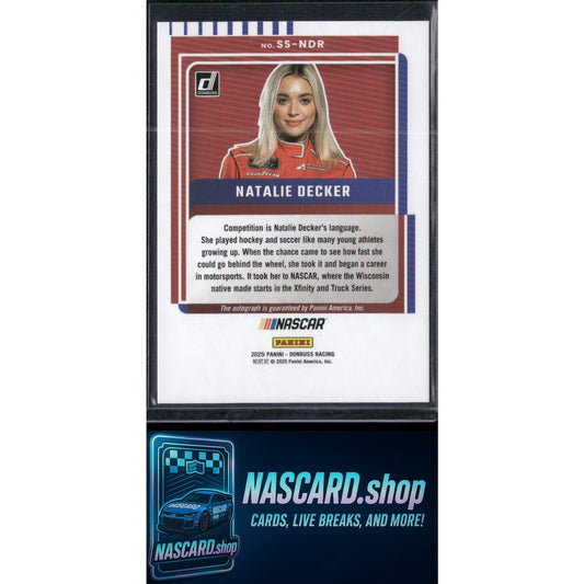 2025 Donruss #SS-NDR Natalie Decker Signature Series
