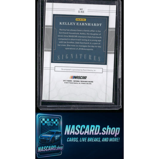 2017 Panini National Treasures #S-KE Kelley Earnhardt Signatures #/99 - NASCARD.shop