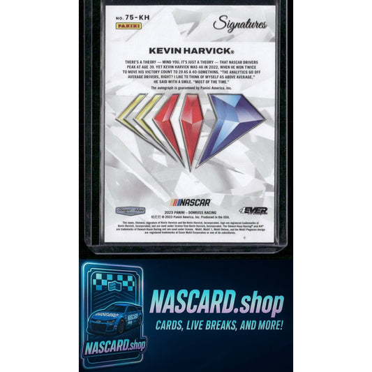 2023 National Treasures #75-KH Kevin Harvick NASCAR 75th Anniversary Signatures
