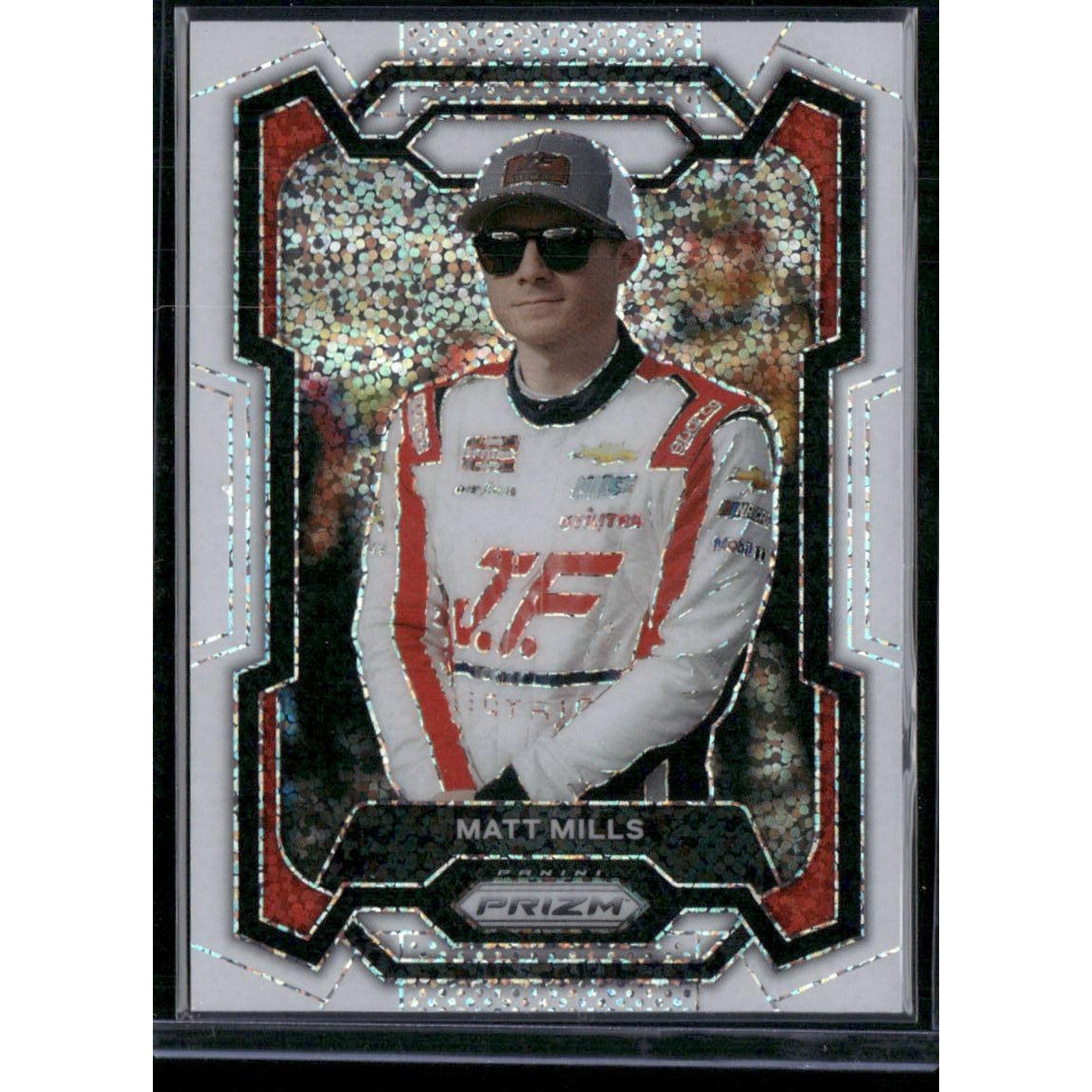 2024 Panini Prizm #74 Matt Mills White Sparkle - NASCARD.shop