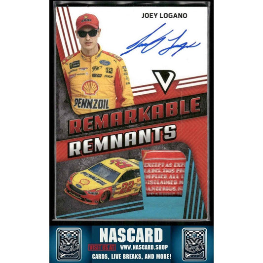 2018 Panini Victory Lane - Remarkable Remnants Laundry Tags Joey Logano 1/1 - NASCARD.shop