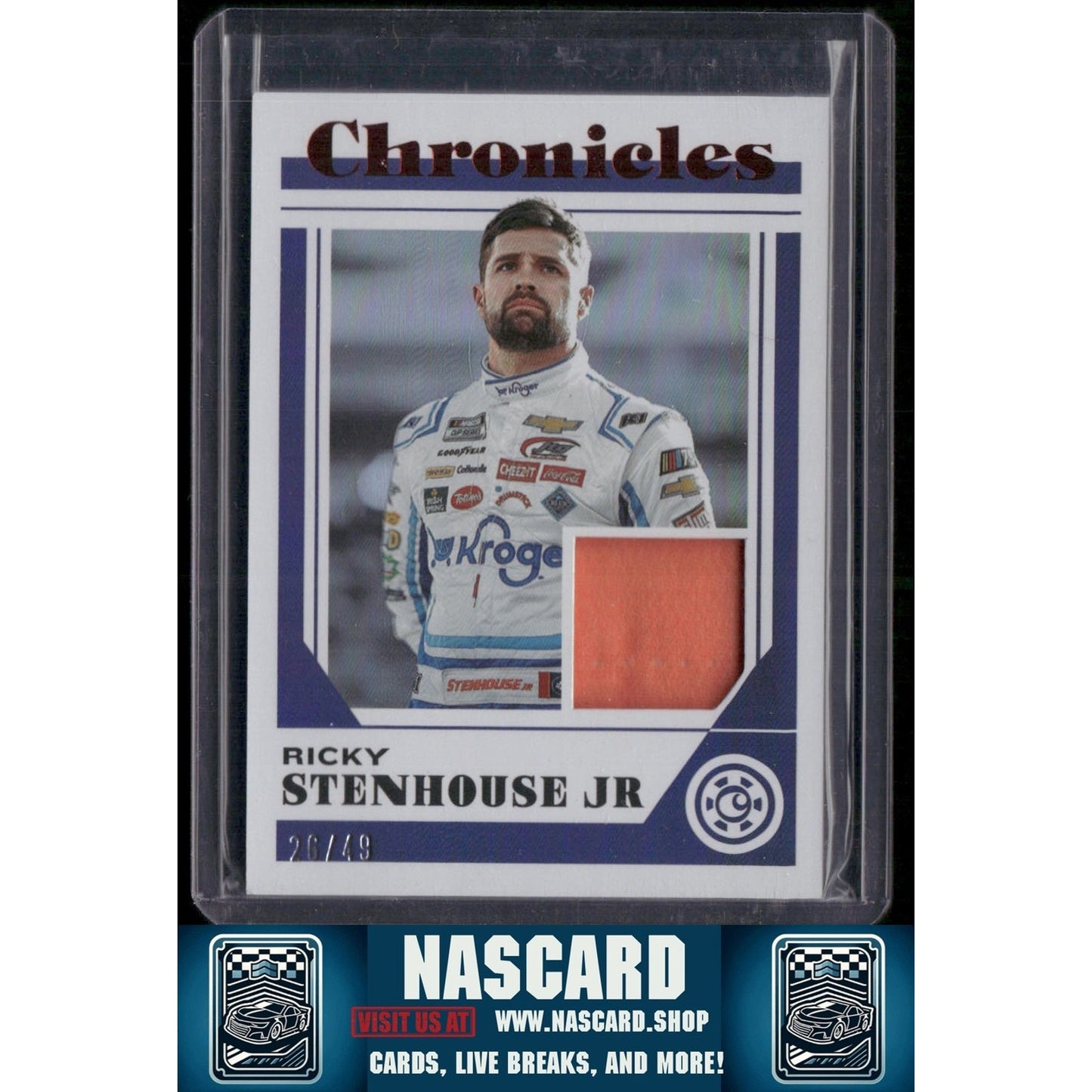 2023 Panini Chronicles #CS-RS Ricky Stenhouse Jr. Chronicles Swatches Red - NASCARD.shop