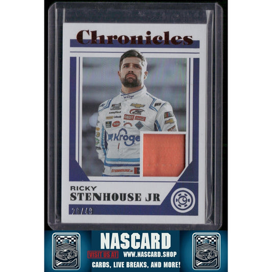 2023 Panini Chronicles #CS-RS Ricky Stenhouse Jr. Chronicles Swatches Red - NASCARD.shop