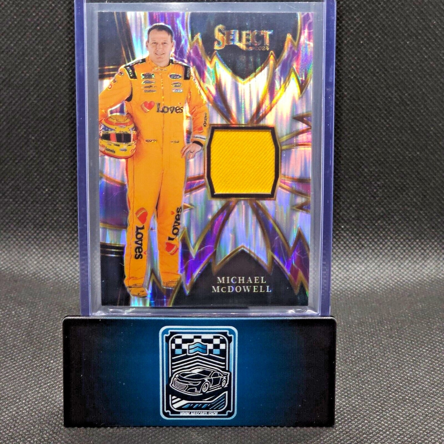 2024 Panini Select Racing Sparks Silver Flash Prizm #S-MMD Michael McDowell