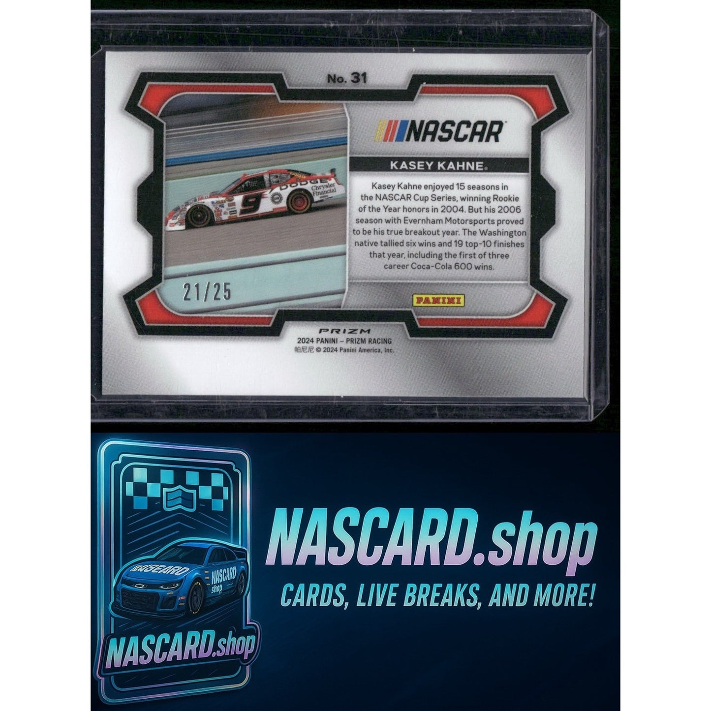 2024 Panini Prizm #31 Kasey Kahne Mojo #/25